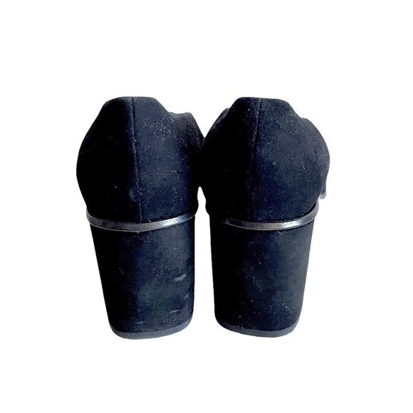 Cos Black Suede Pointy Toe Block Heel Pumps 39 - Picture 9 of 16